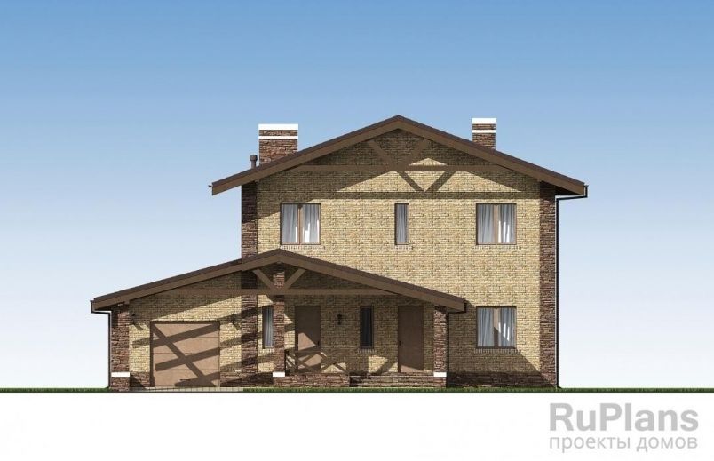 Проект кирпичного дома №524 на заказ