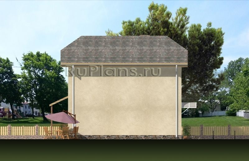 Проект каркасного дома №381 на заказ