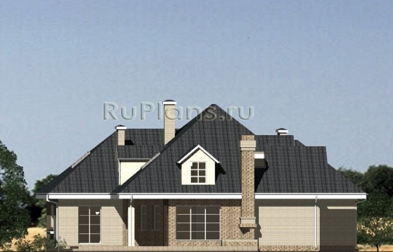 Проект кирпичного дома №754 на заказ