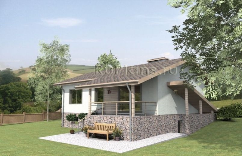 Проект блочного дома №477 на заказ