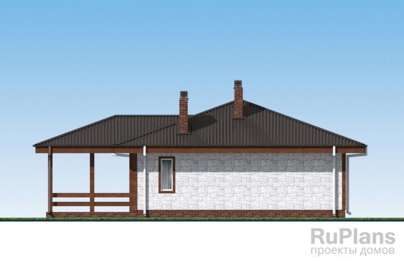 Проект блочного дома №566 на заказ