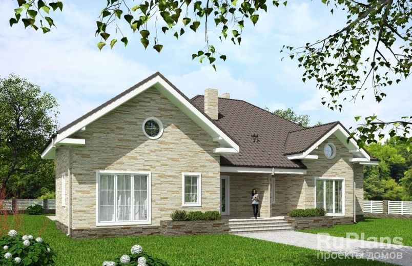 Проект блочного дома №614 на заказ