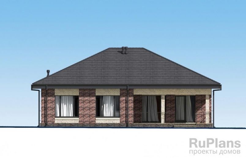 Проект блочного дома №961 на заказ