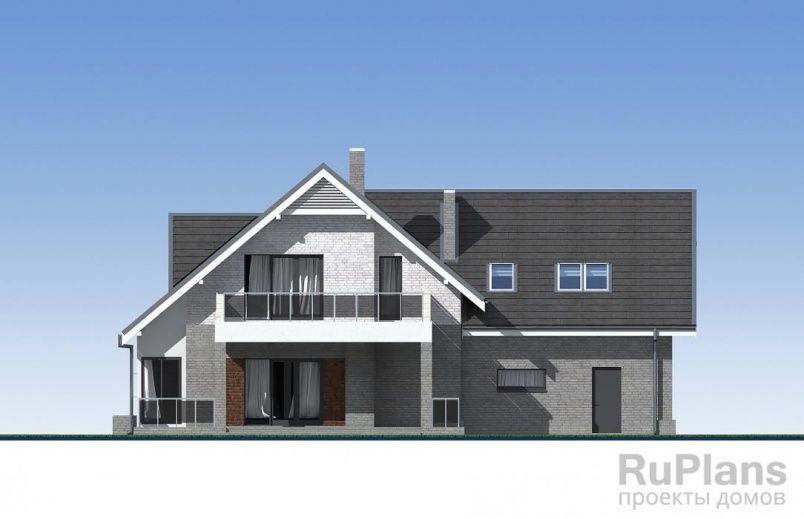 Проект кирпичного дома №543 на заказ