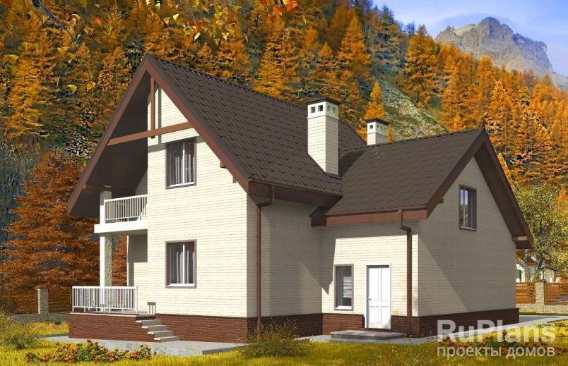 Проект блочного дома №952 на заказ