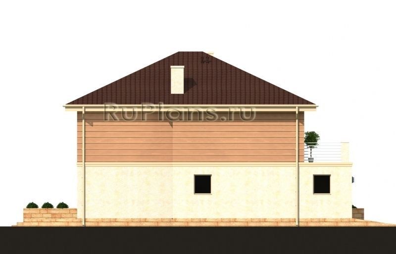 Проект кирпичного дома №496 на заказ