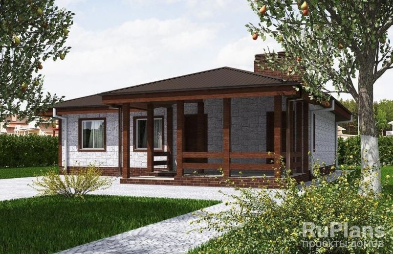 Проект блочного дома №566 на заказ