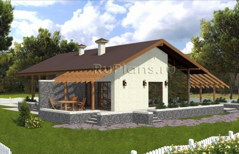 Проект каркасного дома №383 на заказ