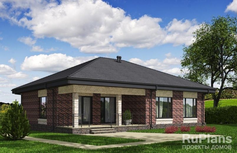 Проект блочного дома №661 на заказ