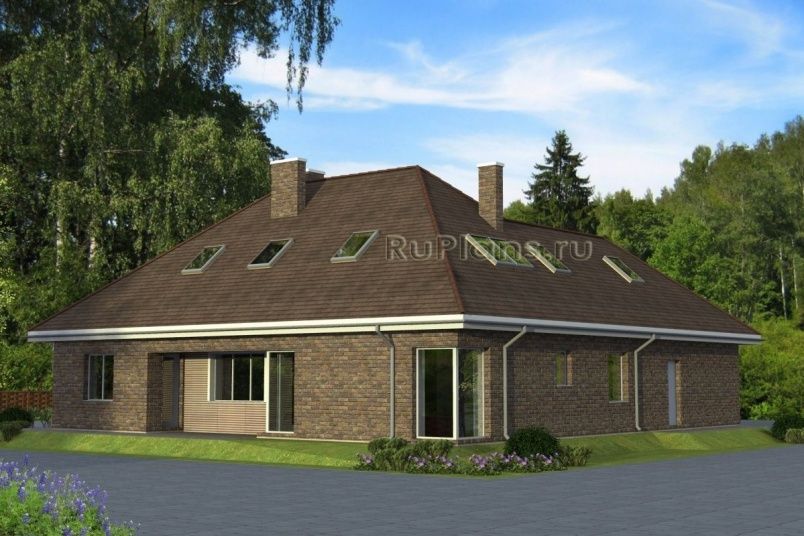 Проект кирпичного дома №788 на заказ