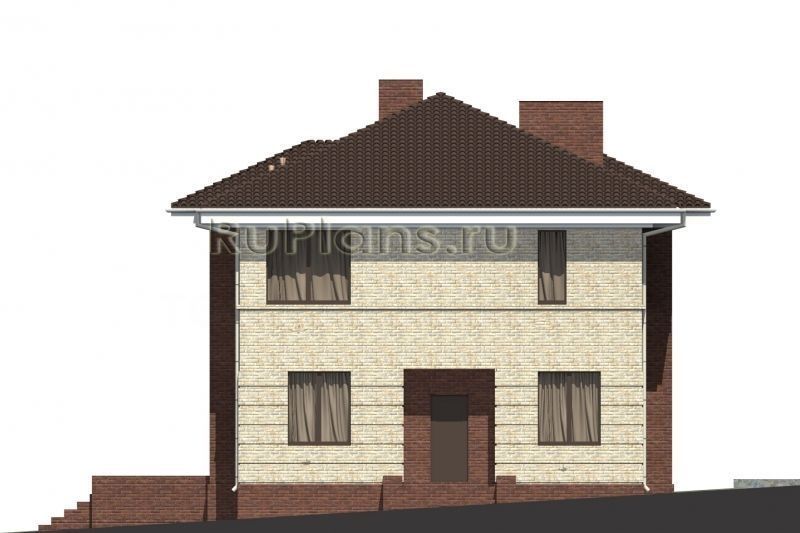 Проект кирпичного дома №494 на заказ