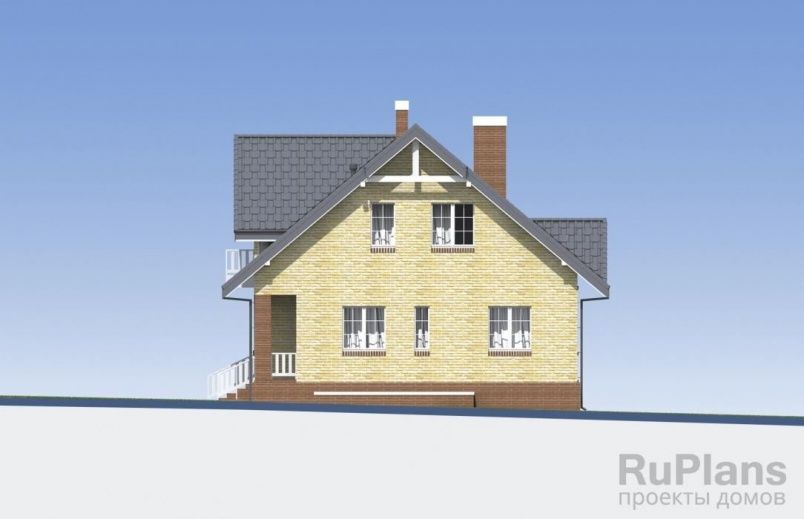 Проект блочного дома №367 на заказ