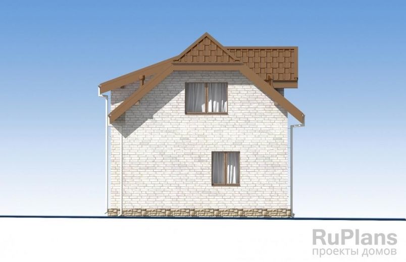Проект кирпичного дома №567 на заказ