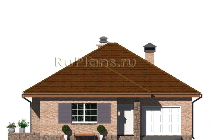 Проект кирпичного дома №780 на заказ