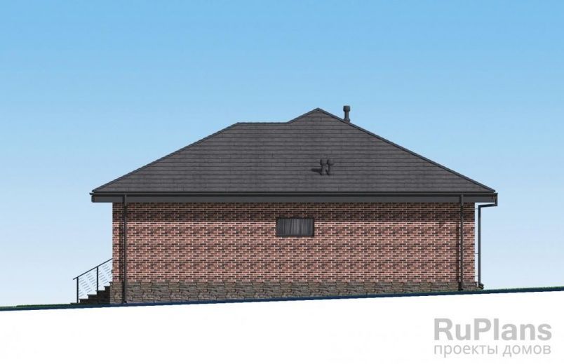 Проект блочного дома №961 на заказ