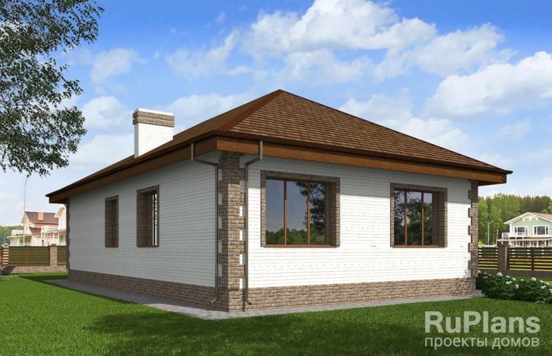 Проект кирпичного дома №344 на заказ