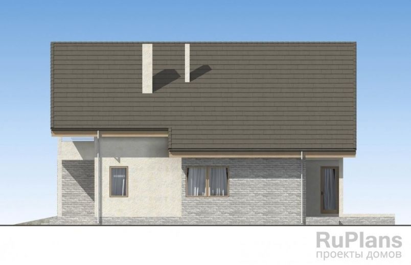 Проект каркасного дома №238 на заказ