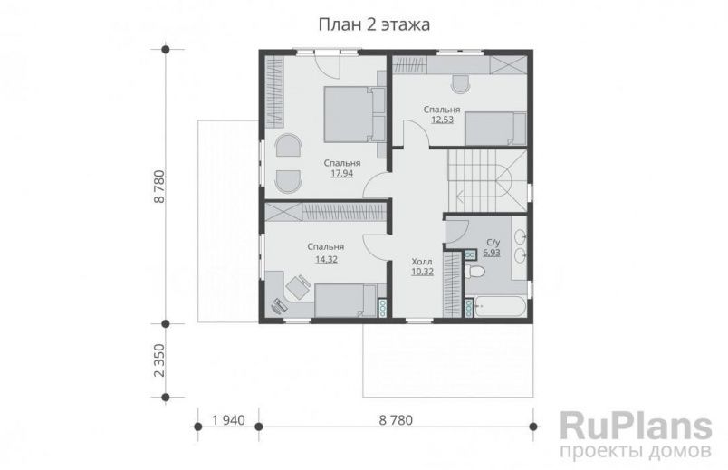 Проект каркасного дома №537 на заказ