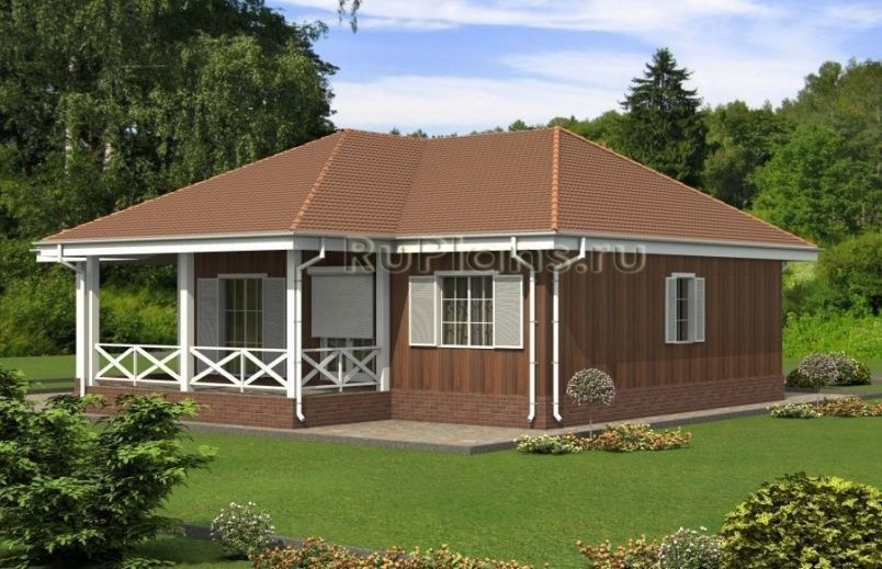 Проект каркасного дома №494 на заказ