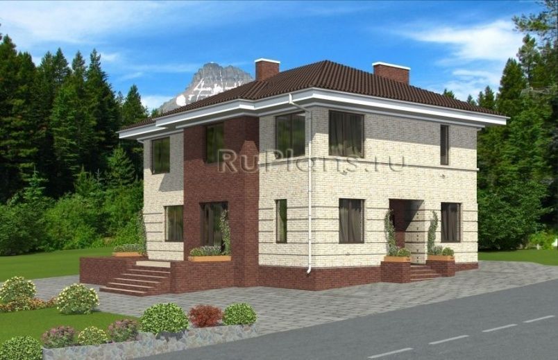 Проект кирпичного дома №494 на заказ