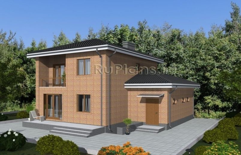 Проект блочного дома №492 на заказ