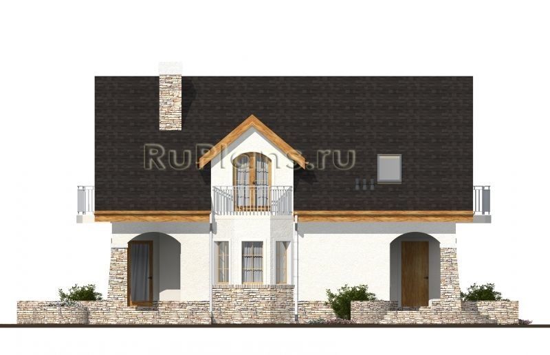 Проект кирпичного дома №495 на заказ