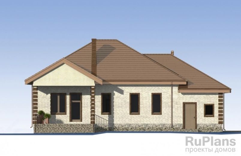 Проект кирпичного дома №540 на заказ