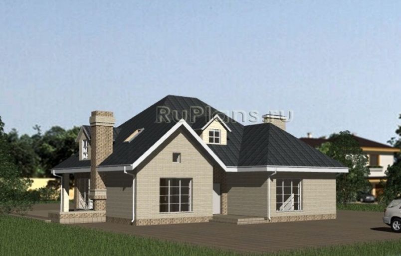 Проект кирпичного дома №754 на заказ