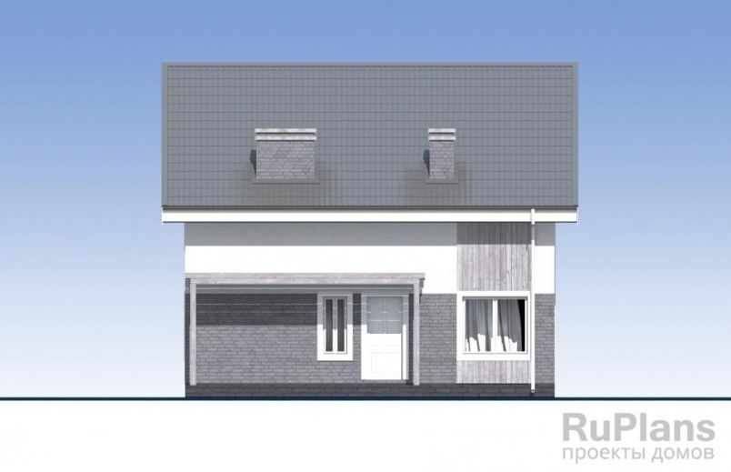 Проект кирпичного дома №343 на заказ