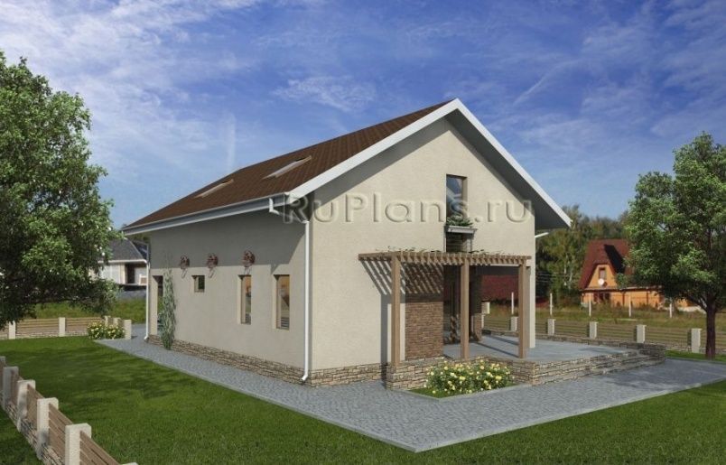 Проект каркасного дома №817 на заказ