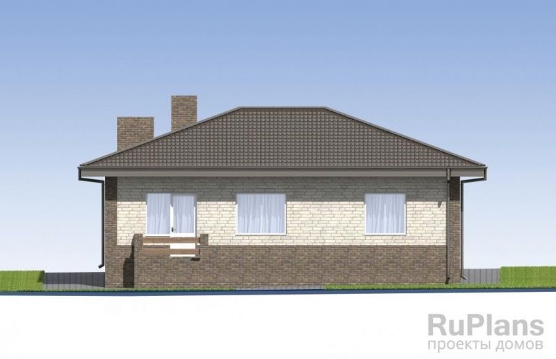 Проект блочного дома №417 на заказ