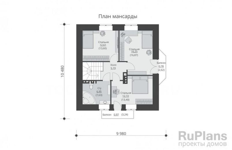 Проект кирпичного дома №563 на заказ