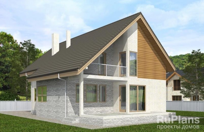 Проект каркасного дома №238 на заказ