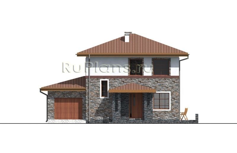 Проект блочного дома №383 на заказ