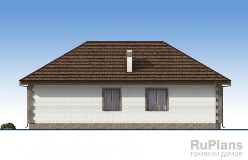 Проект кирпичного дома №344 на заказ