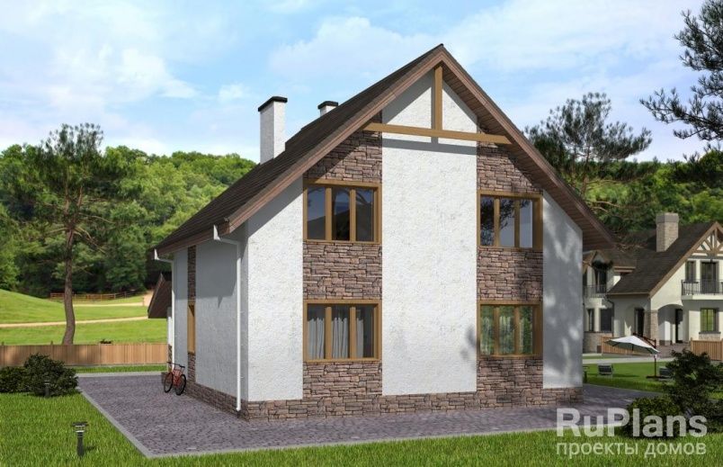 Проект блочного дома №384 на заказ