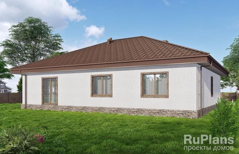 Проект кирпичного дома №599 на заказ