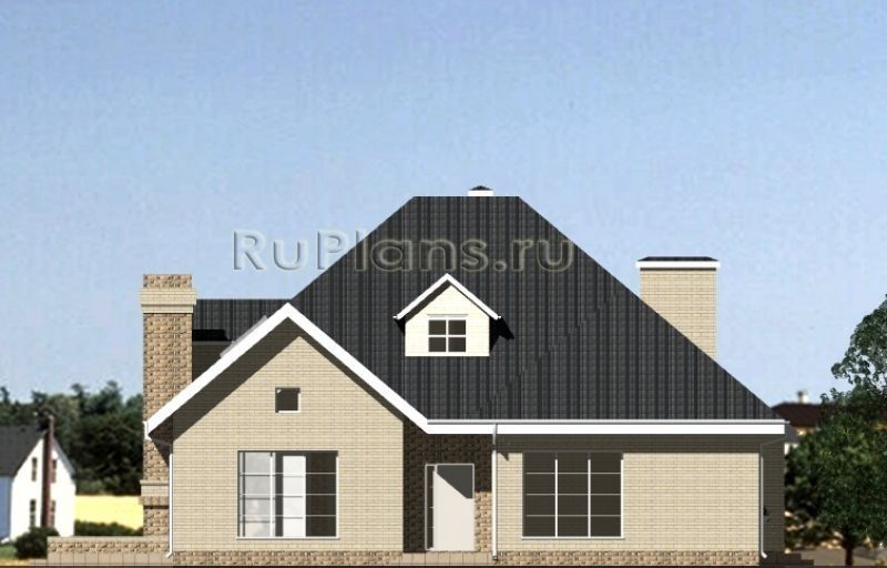 Проект кирпичного дома №754 на заказ