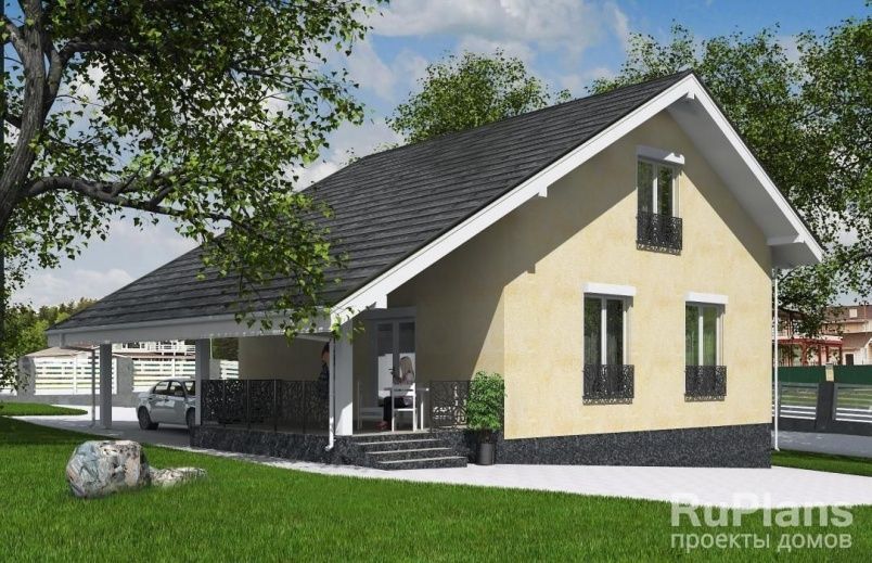 Проект каркасного дома №764 на заказ