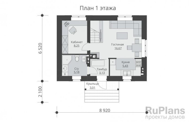 Проект блочного дома №248 на заказ