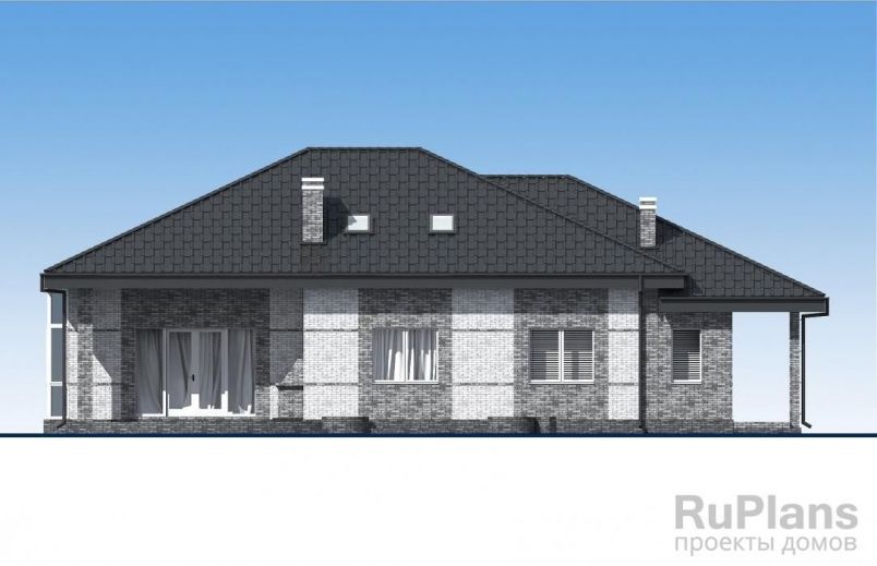 Проект кирпичного дома №585 на заказ