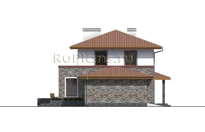 Проект блочного дома №383 на заказ