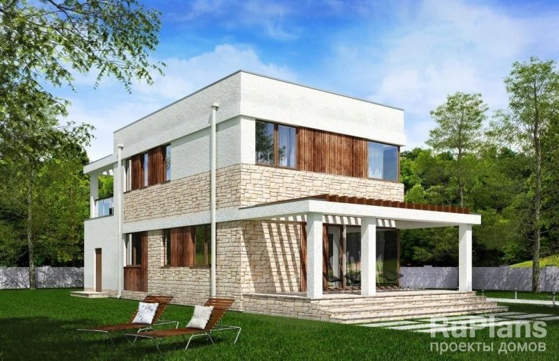 Проект блочного дома №521 на заказ