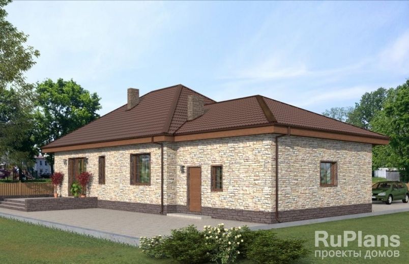 Проект блочного дома №394 на заказ