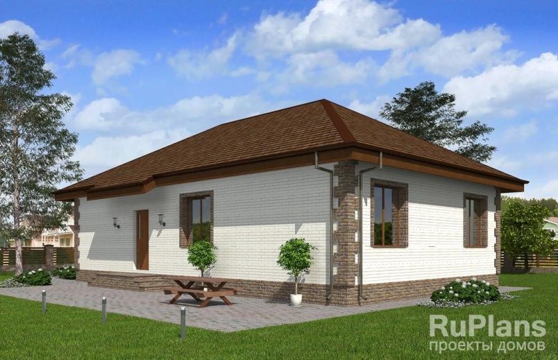 Проект кирпичного дома №344 на заказ