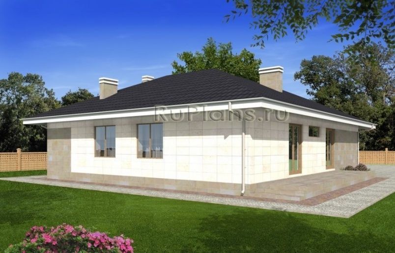 Проект блочного дома №496 на заказ