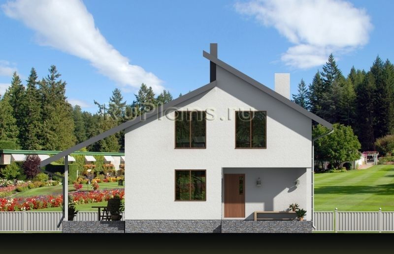 Проект каркасного дома №396 на заказ