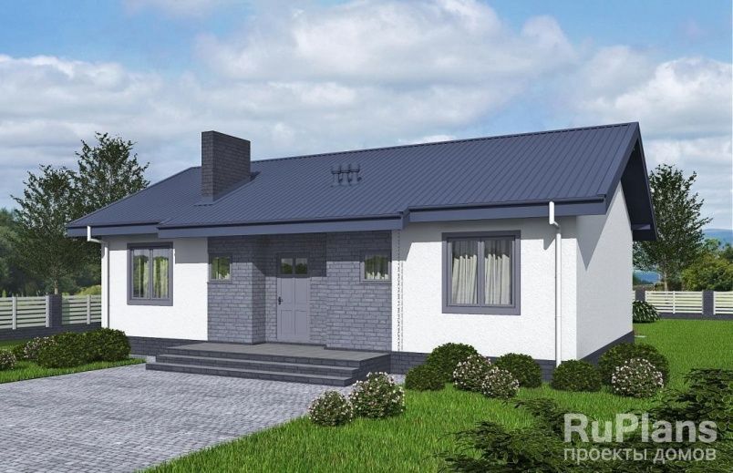 Проект блочного дома №586 на заказ