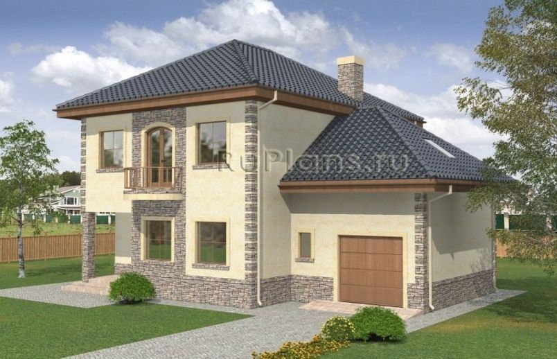 Проект кирпичного дома №389 на заказ