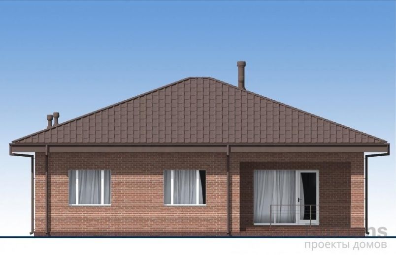 Проект блочного дома №756 на заказ